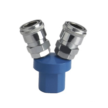 quick fitting pipe connect metal couple 2 way MC-2 metal coupler fitting